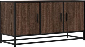 vidaXL barna tölgy színű szerelt fa és fém TV-szekrény 100x35x50 cm
