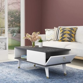 Delux Black and White dohányzóasztal