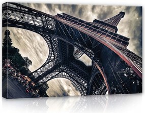 Vászonkép 60x40 Eiffel-torony Párizs Franciaország építészet fém város szimbólum