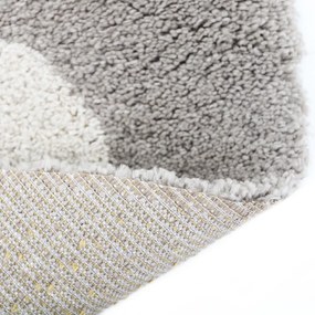 Világosszürke-krémszínű gyerek szőnyeg ø 120 cm Bohemian Daisy – Nattiot