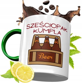 Zöld Bögre Barátnak Születésnapi Ajándék Nyomtatott Fotóval