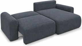 Kihúzható kétszínű L alakú ülőgarnitúra NORDEN PAROS 250x140 cm, sötétszürke