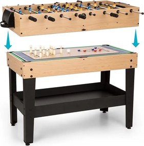 OneConcept Game-Star játékasztal 37 játékkal, multigame, rakodó rész, MDF