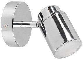 Fényes ezüstszínű fém spotlámpa 10x9 cm Angelo – Trio