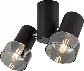 Mennyezeti lámpa Rabalux Hatice fekete 2xE14 állítható reflektor
