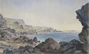 Dekoratív Fotótapéta Furnér Flizelin Csendes tengerpart 416x254 Ragasztó