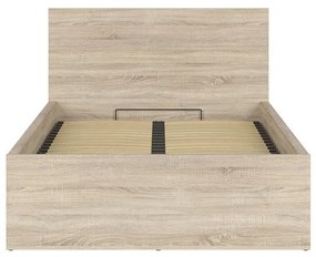 Egyszemélyes ágy 120 cm Tetrix 6 (szonoma tölgy) (ágyráccsal) (tárolóhellyel). 1098486