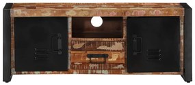 tömör újrahasznosított fa TV-szekrény 100x30x40cm