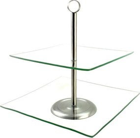 Négyzet Alakú Kétszintes Laura 24 CM X 24 CM Ambition