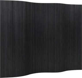 vidaXL fekete bambusz térelválasztó szélessége 250 cm magassága 165 cm