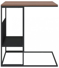 fekete szerelt fa kisasztal 55 x 36 x 59,5 cm