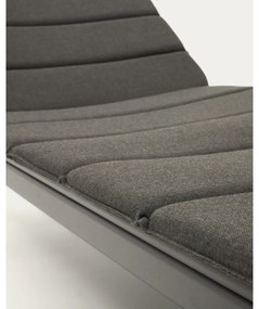 Fekete fém kerti napozóágy Marcona – Kave Home