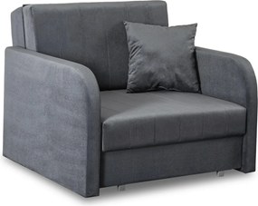 Egyszemélyes ágyazható fotel szürke, VERO