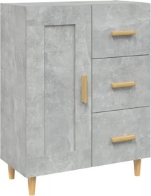 vidaXL betonszürke szerelt fa tálalószekrény 69,5 x 34 x 90 cm