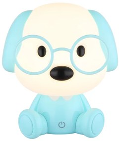 Globo 21761B - LED töltős gyerek éjjeli lámpa PUPPY 1W/5V 500 mAh kék