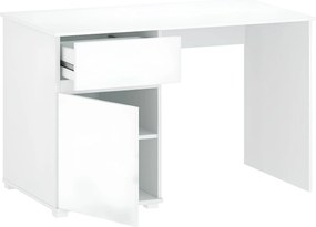 Számítógépasztal 1D1S/120, fehér fényes, LINDY