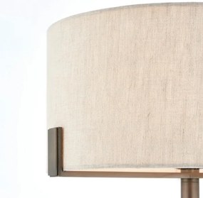 Endon 72631 - HAYFIELD asztali lámpa 1xE27/40W/230V bronz/szürke