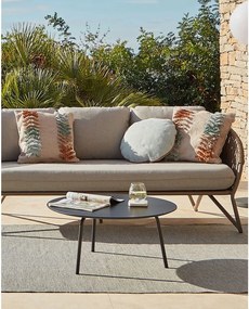 Ulrich fekete dohányzóasztal, ⌀ 70 cm - Kave Home