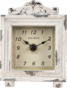 Big Ben London fehér patinás asztali óra 10x6x14 cm