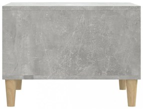 betonszürke szerelt fa dohányzóasztal 60 x 50 x 36,5 cm