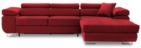 Szétnyitható sarok kanapé RIGATTO VI PRO 1 Jobb Piros