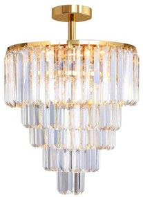 Zuma Line FC17106/6+3+1-GOLD+CL - Felületre szerelhető csillár AMEDEO 10xE14/40W/230V arany