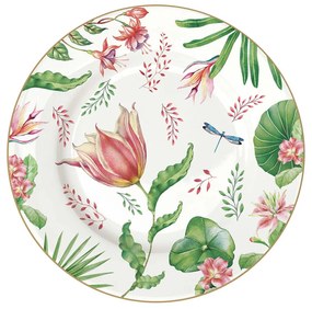 Porcelán desszerttányér 19cm, Botanic Chic
