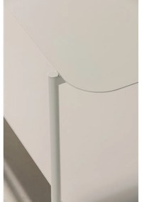 Krémszínű fém dohányzóasztal 58x90 cm Beatrix – MOME