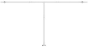 sárga-fehér szélérzékelős és LED-es napellenző 600 x 350 cm