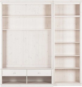 Fehér borovi fenyő nappali bútor szett 214x223 cm Anita – Støraa