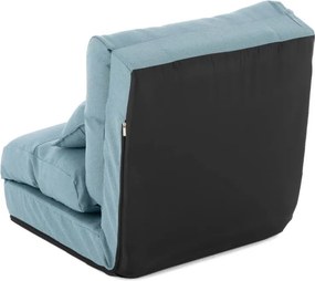 Kényelmes összecsukható fotel 220 x 60 x 14 cm világoskék