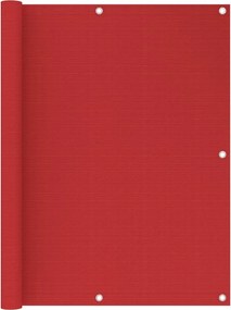 vidaXL piros HDPE erkélytakaró 120 x 400 cm