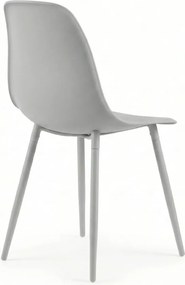 Étkezőszék OSAKA műanyag, világosszürke