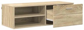 TV szekrény fiókkal sonoma tölgy 100.5 x 39 x 30 cm Faanyag