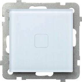 Érintőkapcsoló egypólusú, háttérvilágítással, fehér Sonat üveg