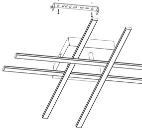 Eglo 95568 - LED Mennyezeti lámpa LASANA 1 LED/24W/230V