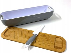 Kenyértartó Késsel bambusz