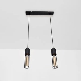 Csillár zsinóron MELODY 2xE27/15W/230V fekete