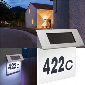 Napelemes VilĂĄgĂtĂł HĂĄzszĂĄm Led TĂĄbla HĂĄzszĂĄm ĂpĂŒlet