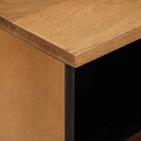 TV szekrény fiókkal Világosbarna 70 x 33 x 46 cm tömör mangófa