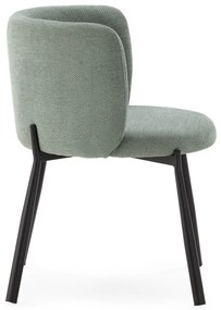 Mentazöld kárpitozott étkezőfotel szett 2 db-os Ginny – MOME