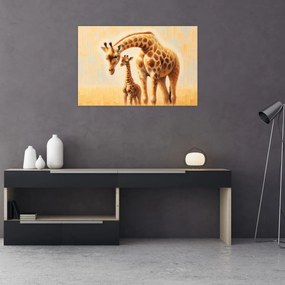 Kép - Zsiráfok (90x60 cm)
