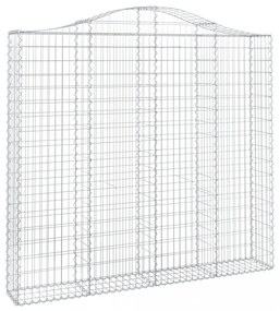 5 db íves horganyzott vas gabion kosár 200x30x180/200 cm