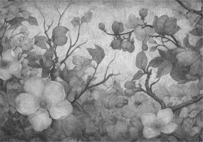 Flizelin tapéta Divatos 3D fali ragasztó Virág gallyak 312x219 Ragasztó