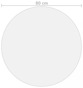matt PVC védőabrosz Ø 80 cm 2 mm