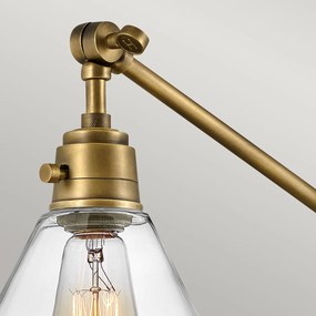 Hinkley lighting klasszikus fali lámpa arti sárgaréz átlátszó elshk-arti-1w-hb-cg