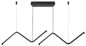 LED Csillár zsinóron LED/12W/230V 4000K fekete