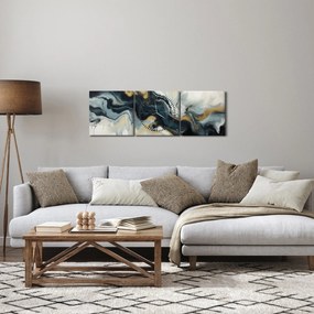 Kép - Márványozott rajz (órával) (90x30 cm)