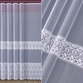 Függöny A Nappaliba, Kész Szalaggal, Csíkos Minta 550X165