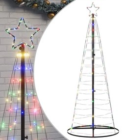 színes LED karácsonyfa 200 LED 182 cm